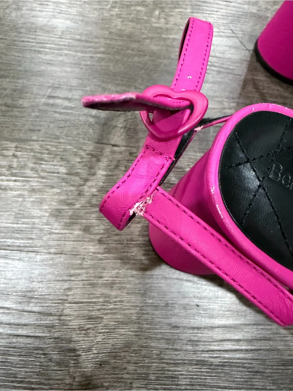 Bershka Hot Pink Platform Mary Jane Heels